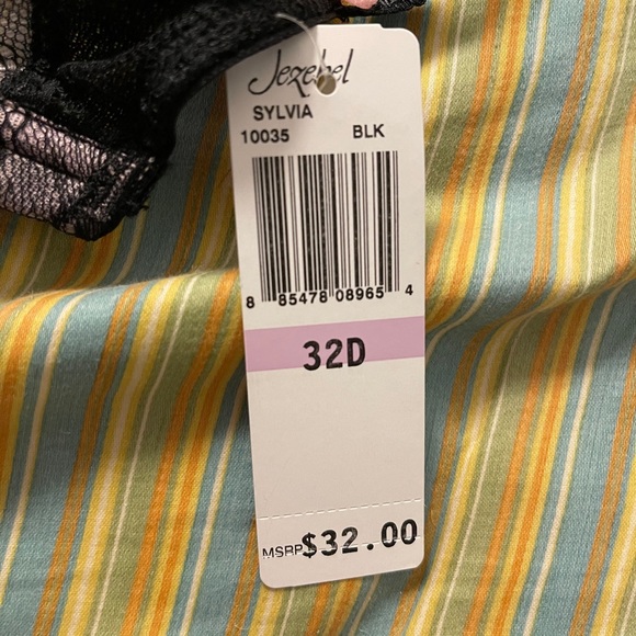 Jezebel Sylvia Unlined Lace Black Bra - Picture 8 of 8